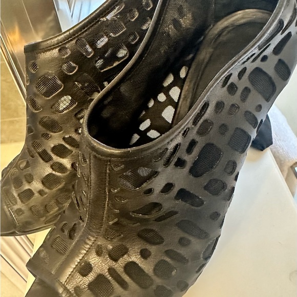 Authentic Chanel Open Toe Shoe Boots - Picture 9 of 10